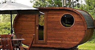 Баня бочка из кедра под ключ в Искитиме - цена от 137215 рублей